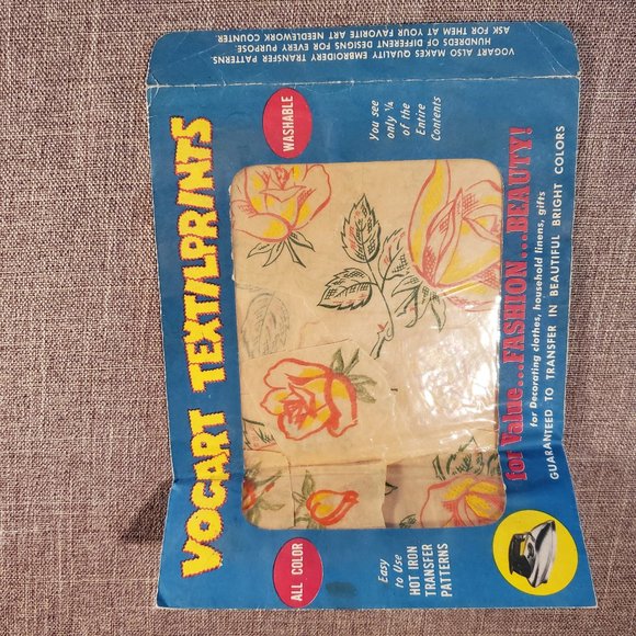 1940s Vogart #91 Vintage Heat Transfer - Picture 1 of 4